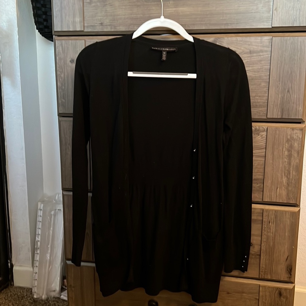 Black cardigan
